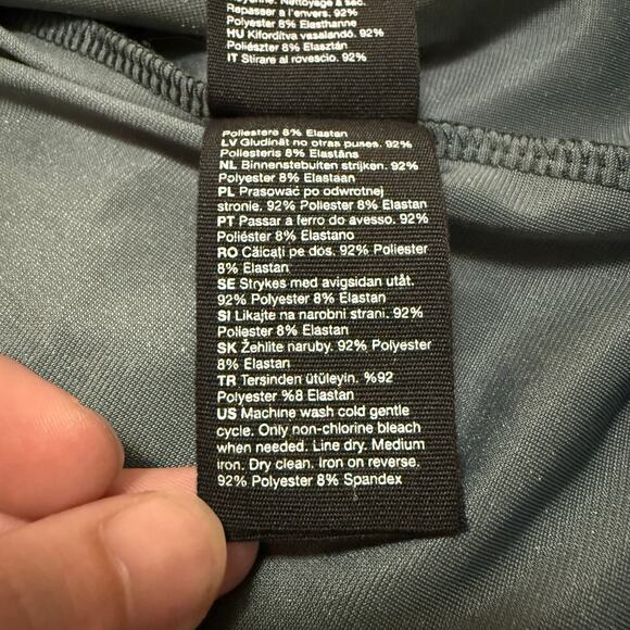 & Other Stories Velvet Keyhole Back Midi Dress Long Sleeve Teal Green Size 4 - Picture 9 of 15